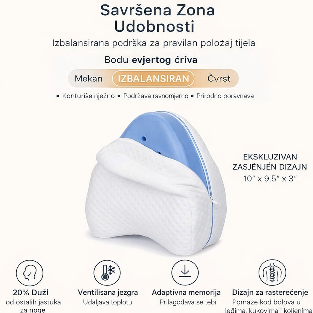 RelaxPlus Jastuk za Bolju Posturu i Spavanje