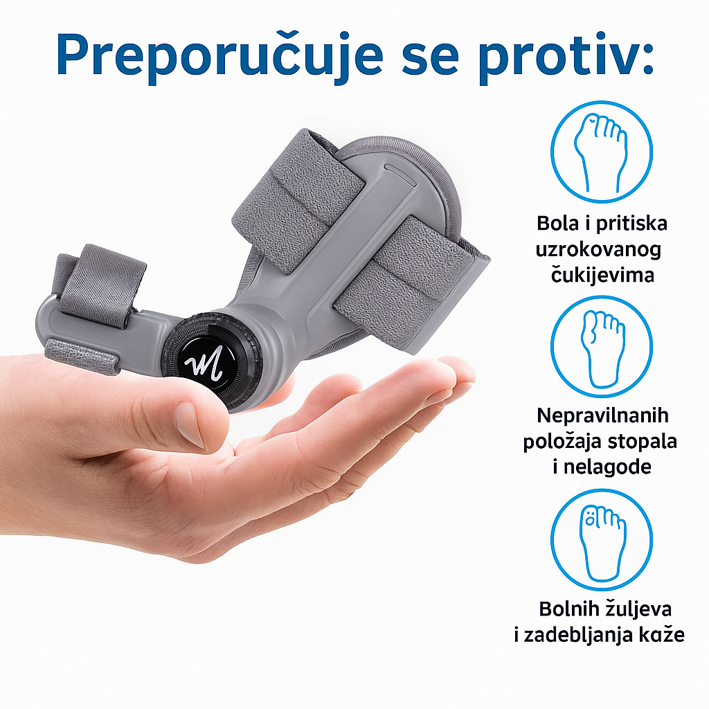 OrtoFlex™ – Profesionalni korektor čukljeva s patentiranim zglobnim mehanizmom
